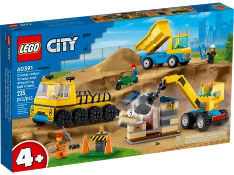 LEGO CITY - ENTREPRENØRMASKINER OG NEDRIVNINGSKRAN - 60391
