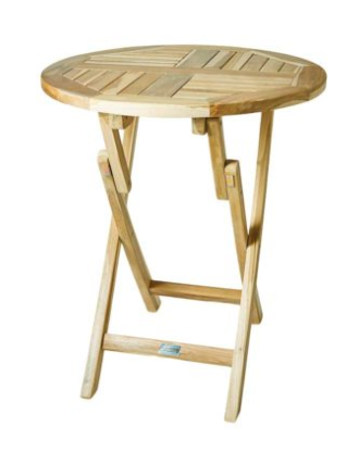 Cafébord Ø66cm - klassisk teak