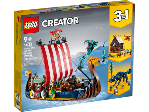 LEGO CREATOR -  3-I-EN VIKINGESKIB & MIDGÅRDSORMEN - 31132
