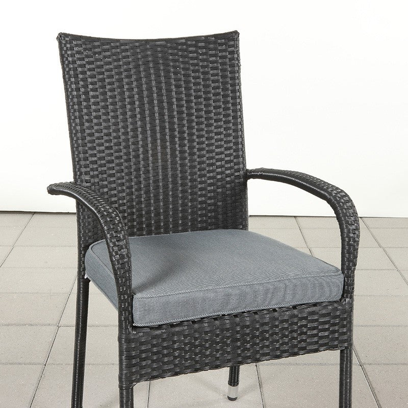 Langø stol med aston siddehynde i grå