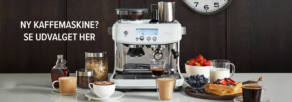 Rigtig kaffe kræver en rigtig kaffemaskine
